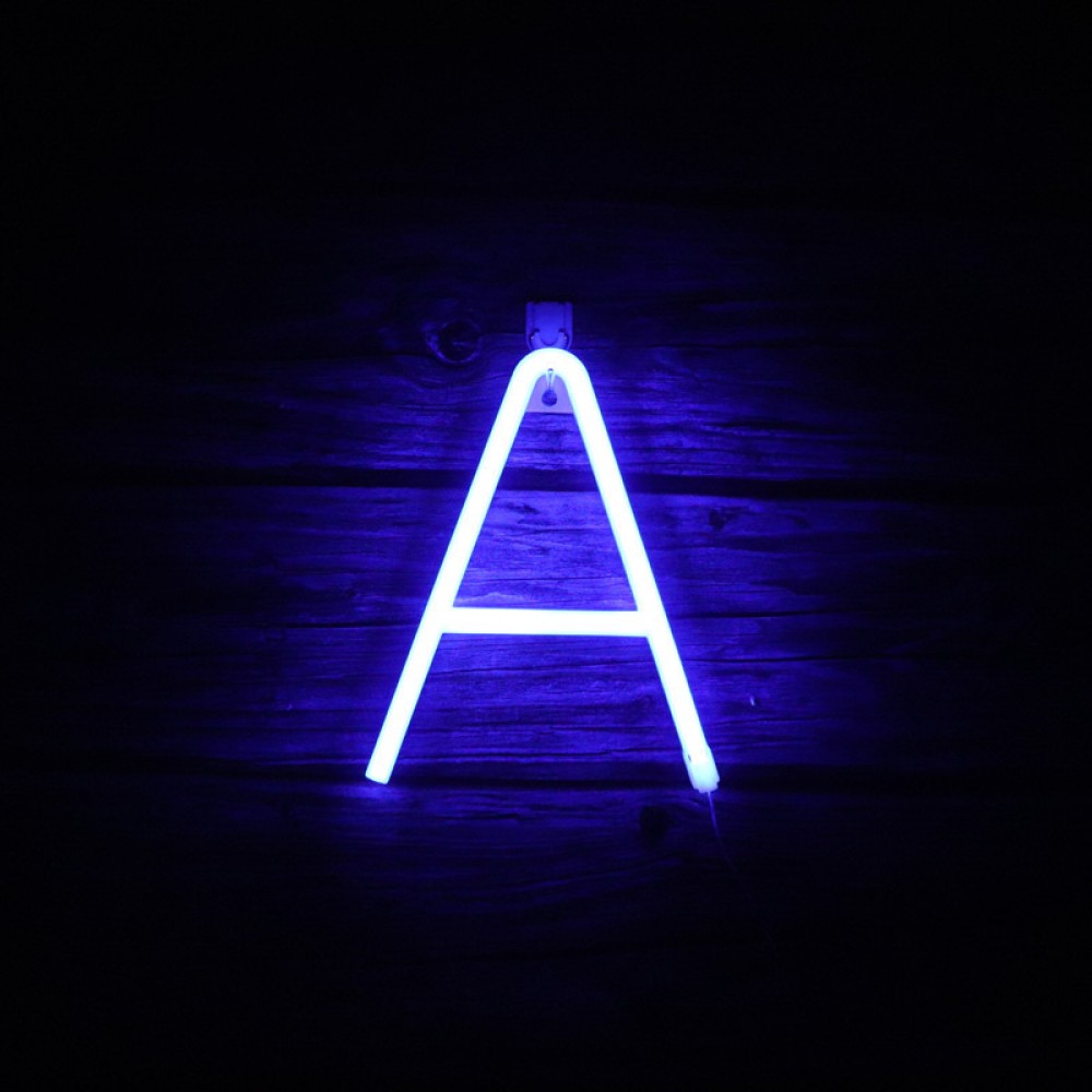 Neon Light Signs Letters (Blue)